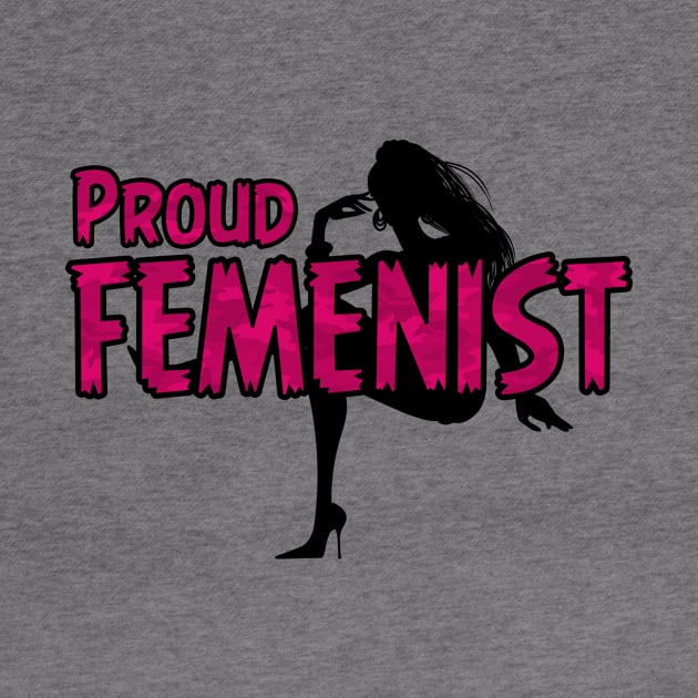 Proud Feminist, Cool Woman Power, Feminist by Jakavonis